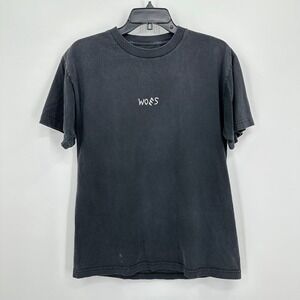 Eldon Drake Woes T-shirt Mens M‎ Black White Minimalist Streetwear Rap Grunge